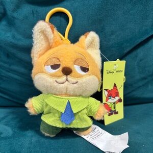 Miniso Zootopia Plush Keychain Pendant Disney Nick Wilde